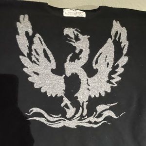 Very soft material long sleeves men top with eagle looking picture